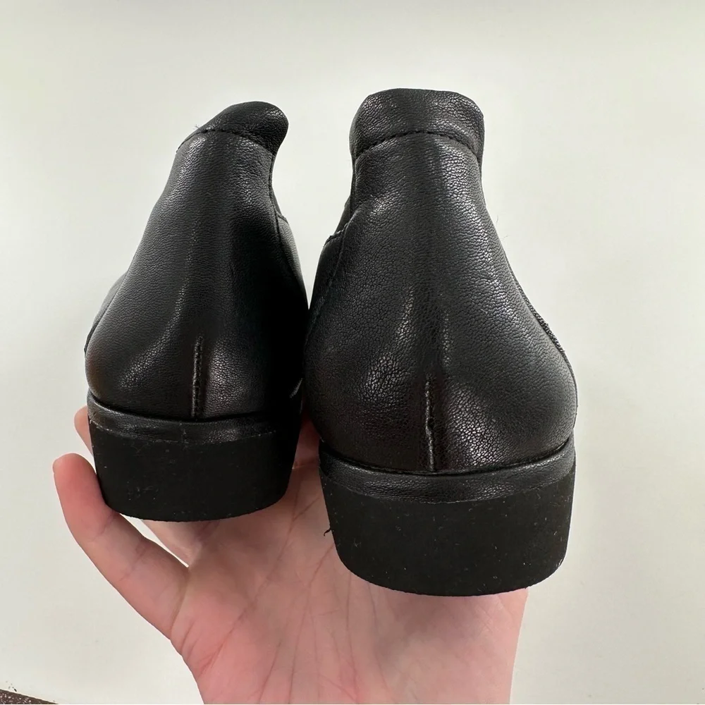 Nurture womens flats size 5.5 black leather platforms chunky